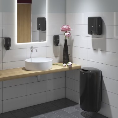 TORK - Papelera baño 50L Negra